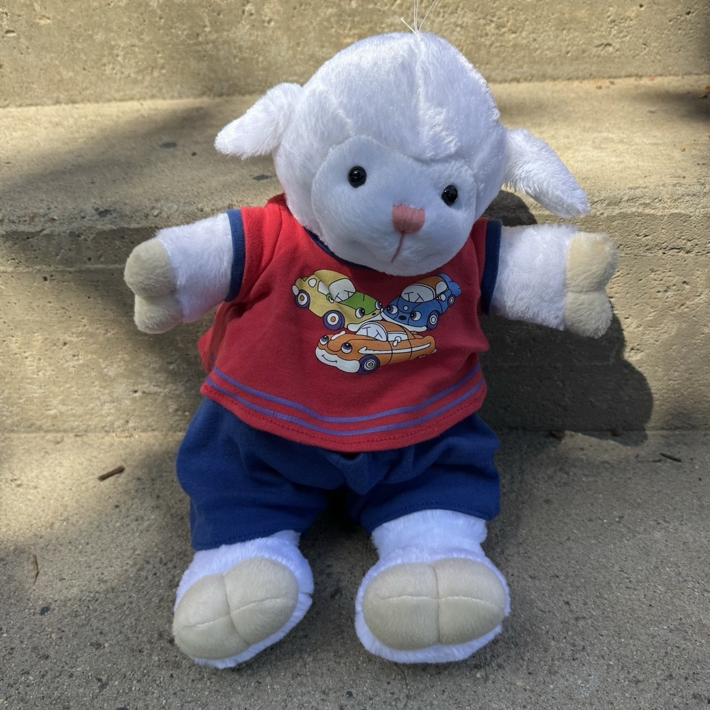 Lamb‎ Plush Vintage Style W Clothing Baby Plush Baby Toys